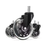 Office chair wheel transparent pu wheel rolling caster strong bracket rotate 360 ​​degrees furniture office chair