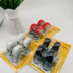 Hot Selling 4 Pieces/set Light Duty Caster 50mm Red Rotating Caster Wheel With Side Brake