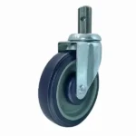 Manufacturing Price Hot Sale 5 Inch PU Supermarket Shopping Trolley Casters