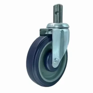 Manufacturing Price Hot Sale 5 Inch PU Supermarket Shopping Trolley Casters