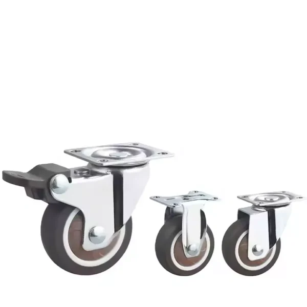 Manufacturer Furniture TPR Caster Wheels 1 /1.25/1.5/2 Inch Wheel Silent Caster Trolley Mini Wheels – Image 4