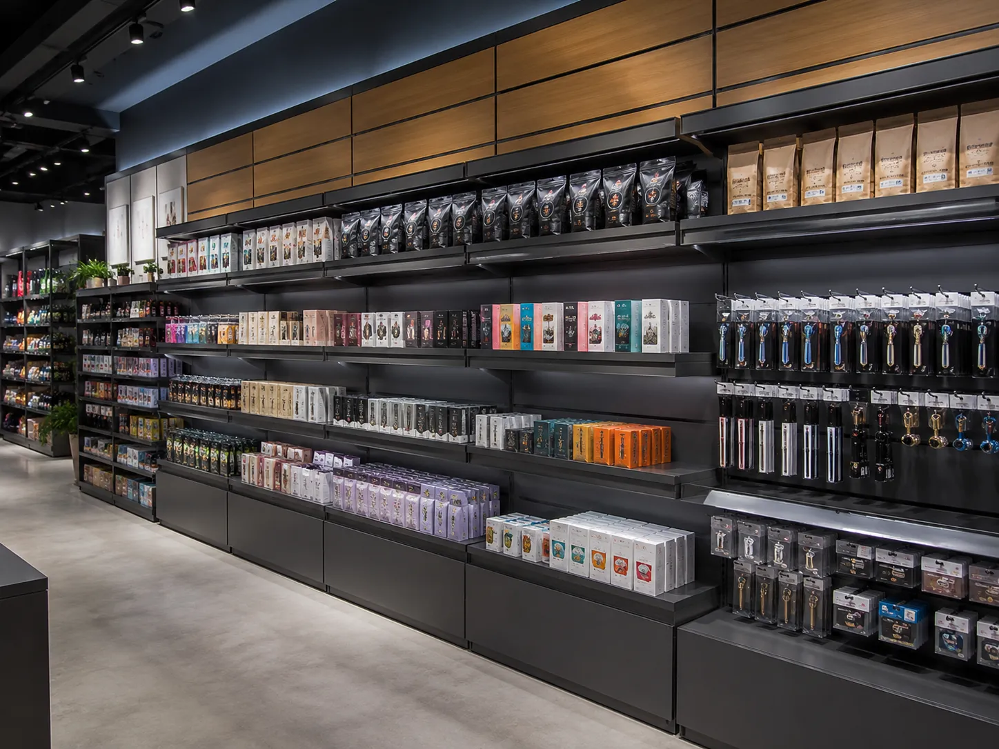 Custom Modular Wall Shelving Retail Display Racks